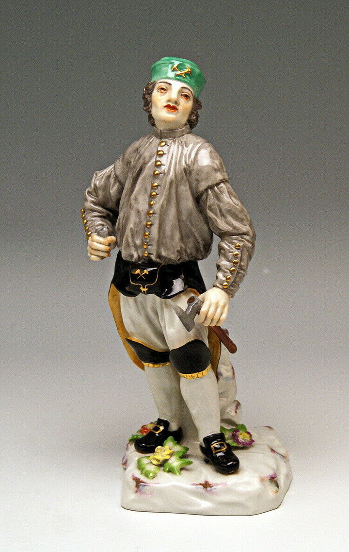 マイセン人形(MEISSEN) 職人と農民シリーズより「鉱夫の監督」