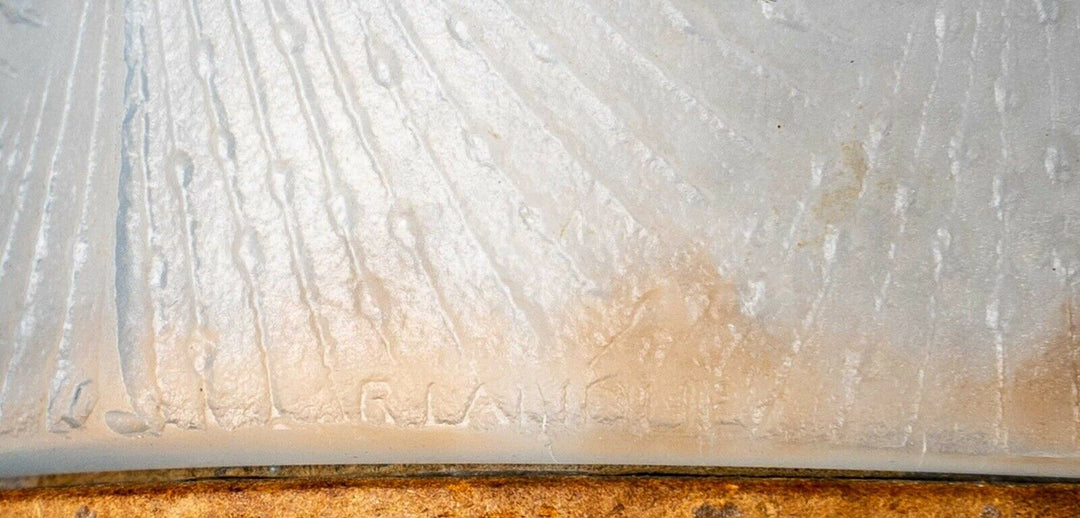 Boite Deux Sirènes Verre Opalescent René Lalique Mermaids Box Jar R.Lalique