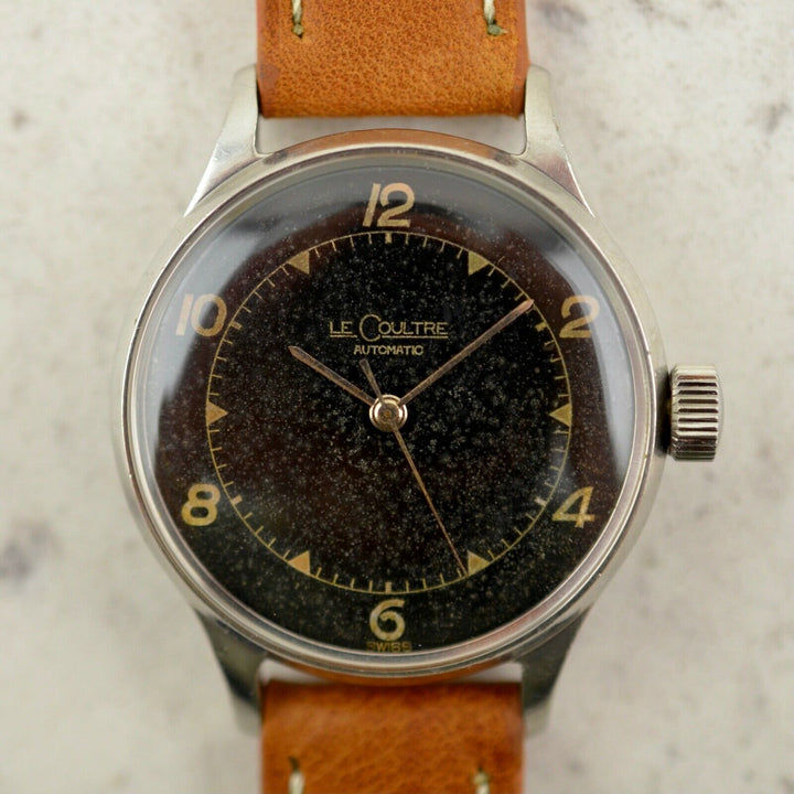 1946年　ヴィンテージ ジャガー・ルクルト　オートマチック　ミリタリー　バンパー　　腕時計 cal.12A スチール製