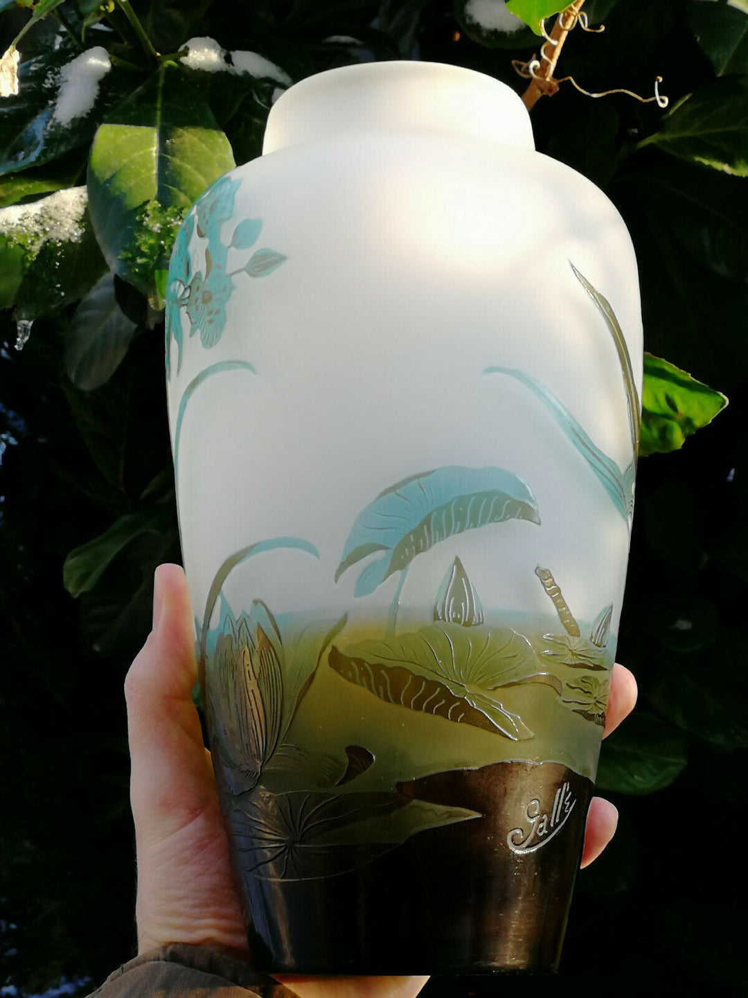Authentique vase Gallé Art Nouveau