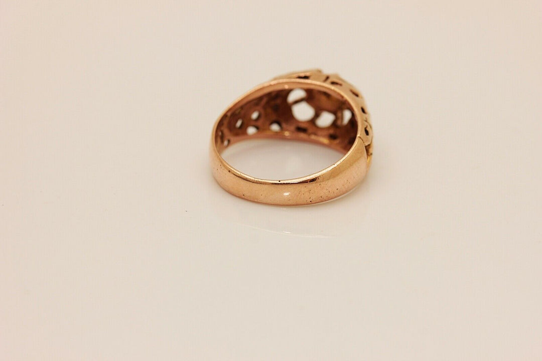 オリジナル 12K ナチュラルダイヤモンド ローズカットダイヤモンドのリング