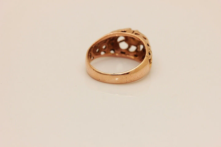 オリジナル 12K ナチュラルダイヤモンド ローズカットダイヤモンドのリング
