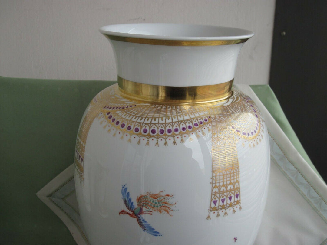 Schöne große Meissen Boden-Vase in Dekor 1001 Nacht