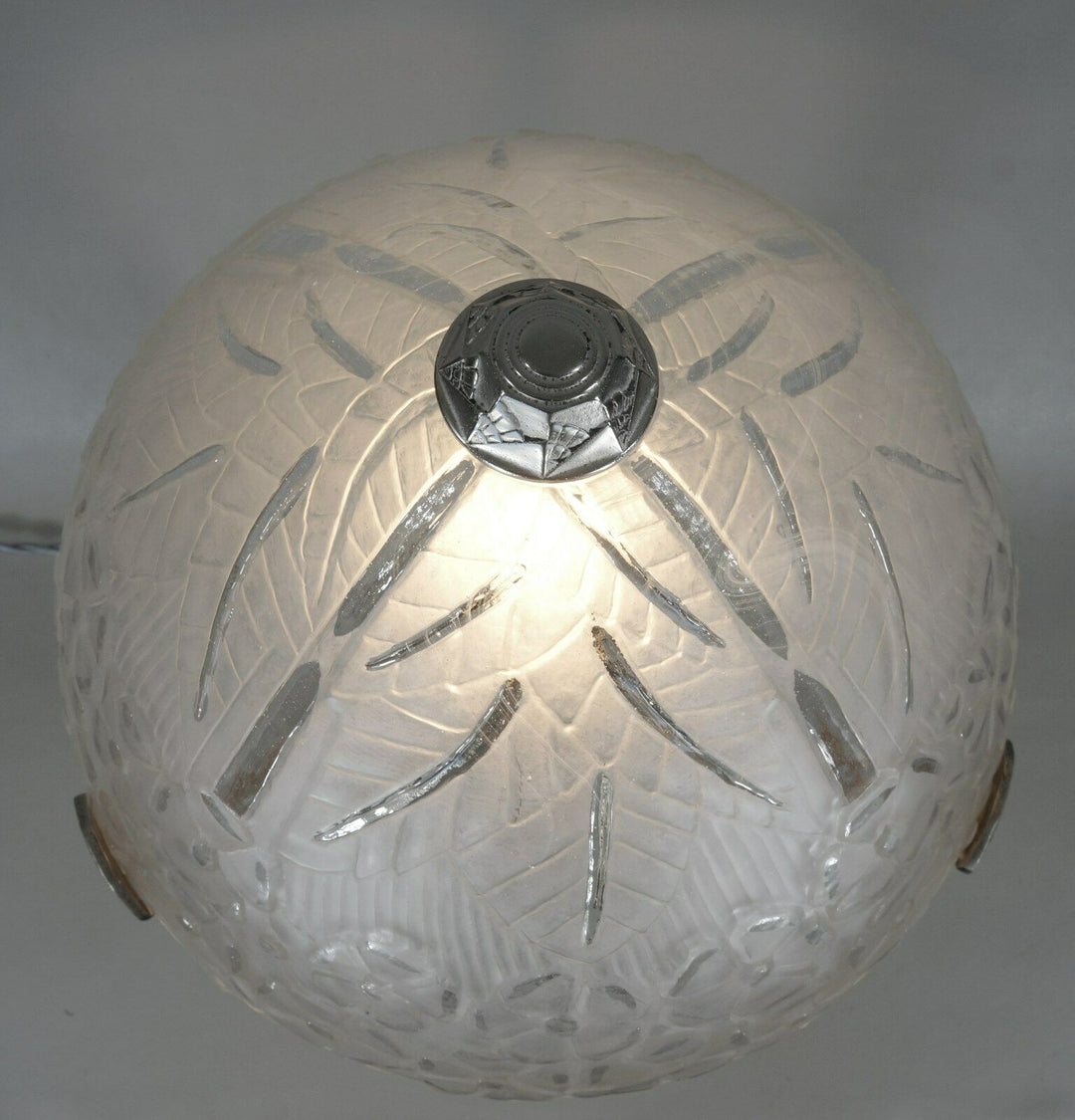 LARGE FRENCH ART DECO LAMP BY NICOLAS GILLEN . muller degué daum era 1930 France