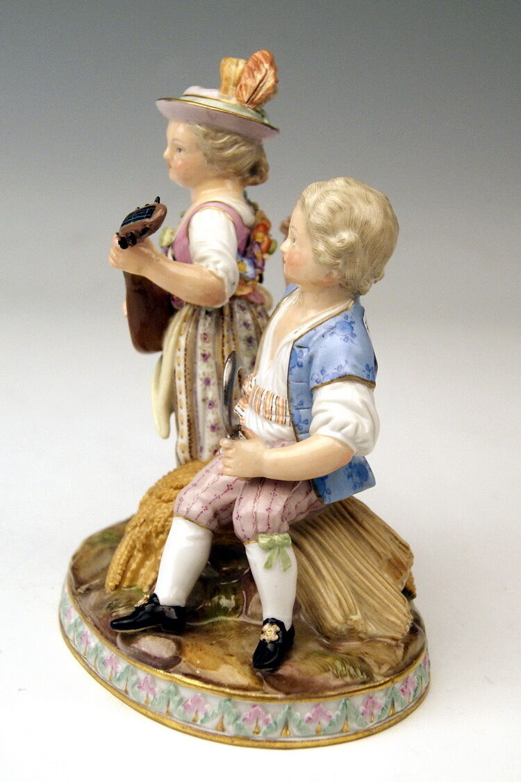 MEISSEN FIGUR GRUPPE DER SOMMER 4 JAHRESZEITEN THE SUMMER MNR: G92 UM 1870