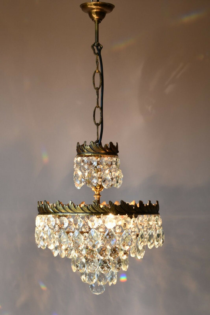 Vintage Crystal Chandelier,Cei