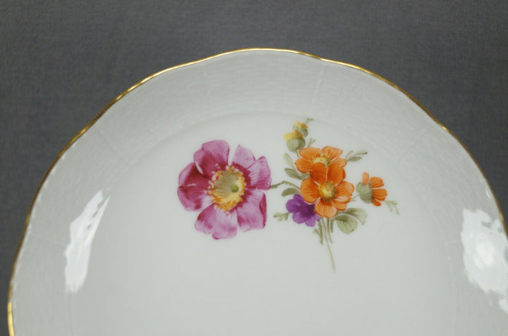KPM Berlin Hand Painted Dresden Floral Butterfly & Gold Tea Cup & Saucer C