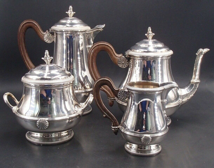ピュイフォルカ製コーヒー4点セット、スターリングシルバー ミネルバ1