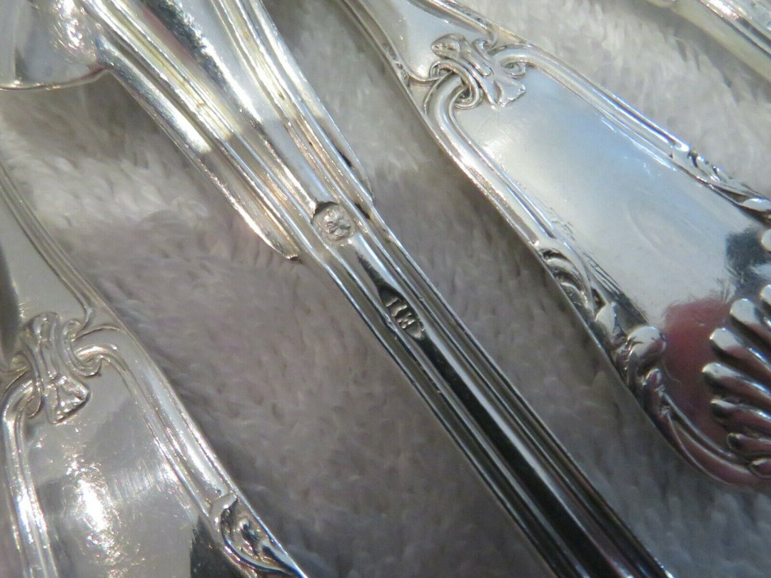 Gorgeous 19th c french 950 silver 12 coffee spoons Puiforcat shells LXIV st