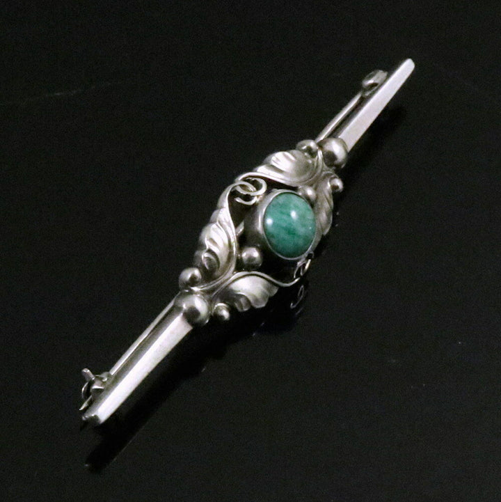 Georg Jensen. Sterling Silver Brooch with Amazonite #227
