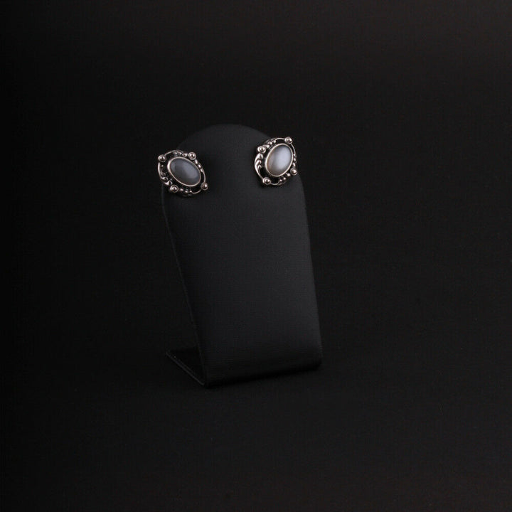 ジョージジェンセン(Georg Jensen)　シルバーイヤークリップ　グレイムーンストーン　2018年