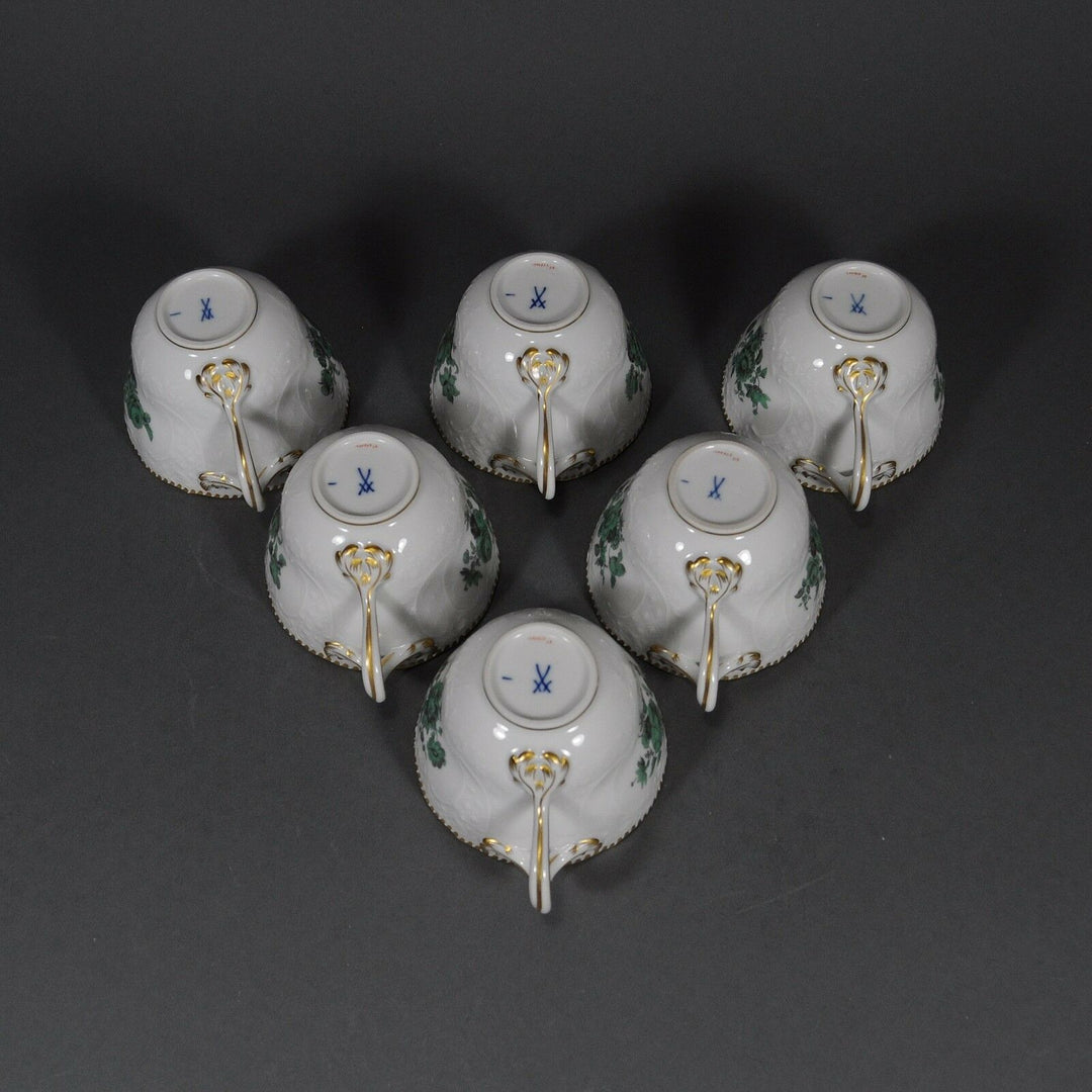 Meissen マイセン Neumarseille Kaffeeservice Blumen flowers coffee service set cup 邁森