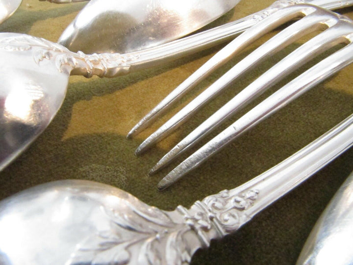 1900 french 950 silver dinner forks 6 spoons Puiforcat Regence 583gr 20,56oz