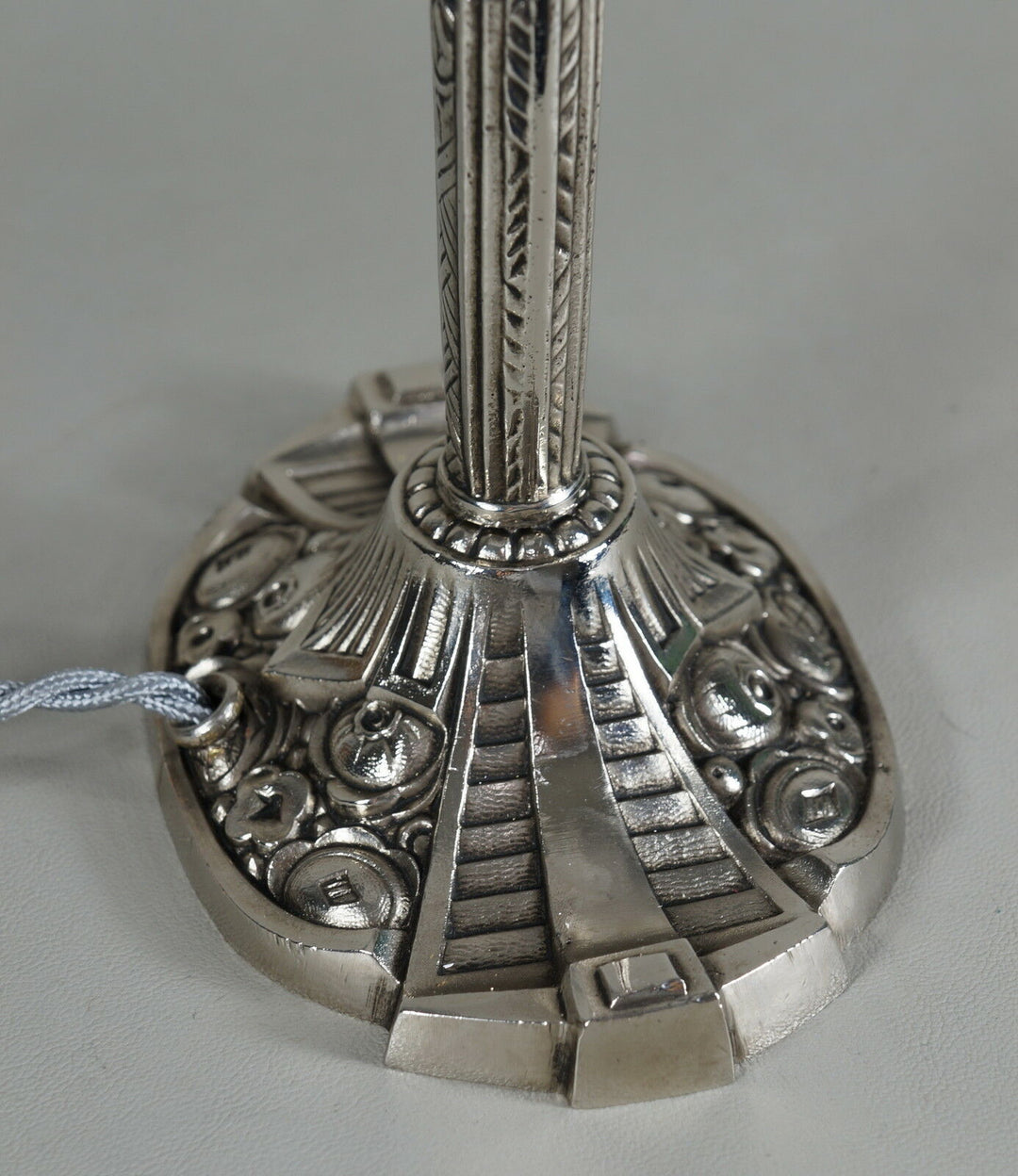 J.GAUTHIER : French 1930 art deco lamp signed J.Robert . EJG muller era