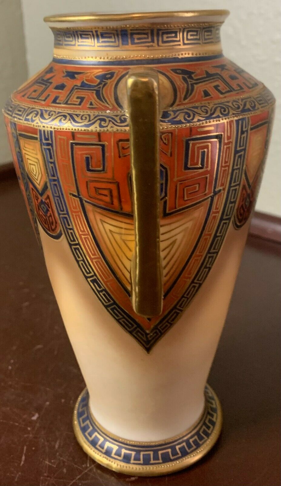 Antique Nippon Egypt Middle East Design Cleopatra Vase Urn Morimura Green Mark