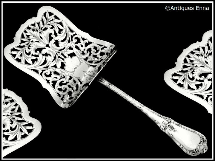 Coignet French All Sterling Silver Asparagus Pastry Toast Server
