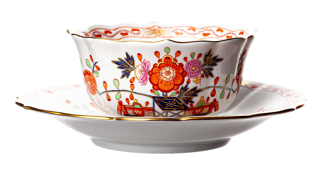 マイセン　御所車　カップ＆ソーサーセット　