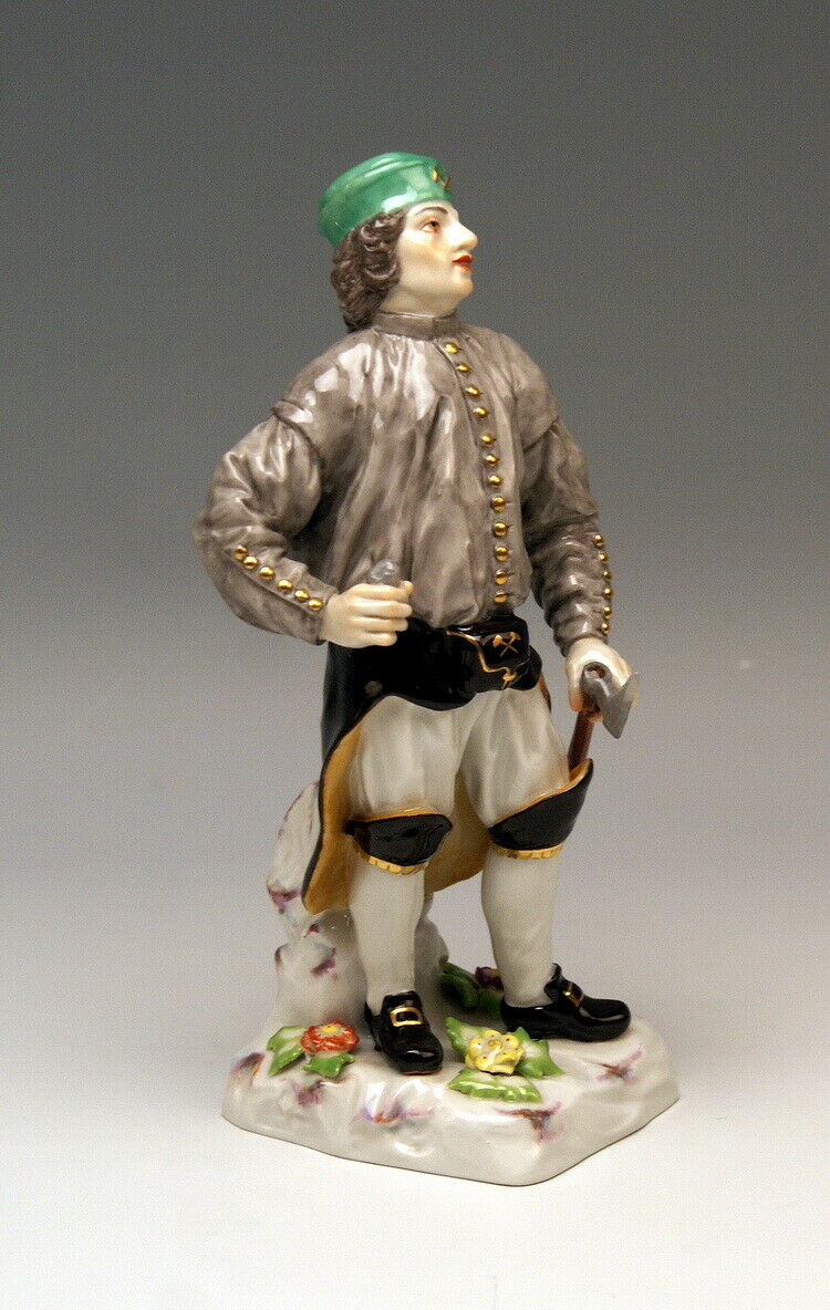 マイセン人形(MEISSEN) 職人と農民シリーズより「鉱夫の監督」