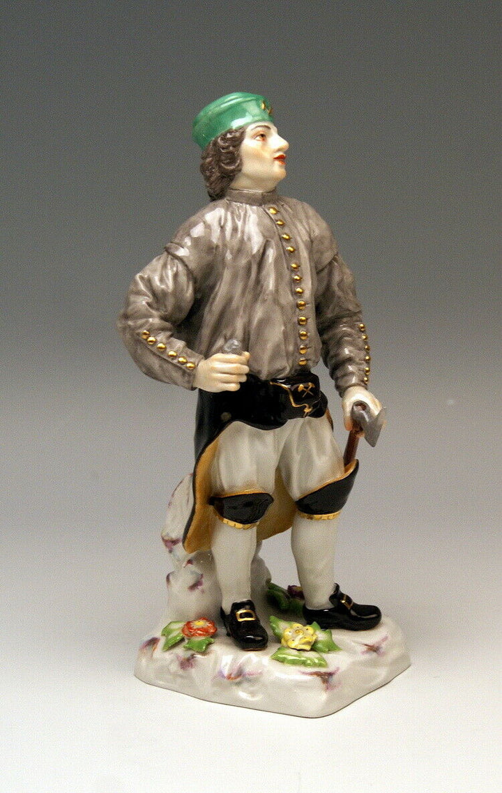 マイセン人形(MEISSEN) 職人と農民シリーズより「鉱夫の監督」