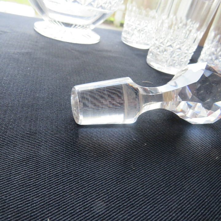 service à liqueur 9 verres 1 carafe en cristal taillé de baccarat