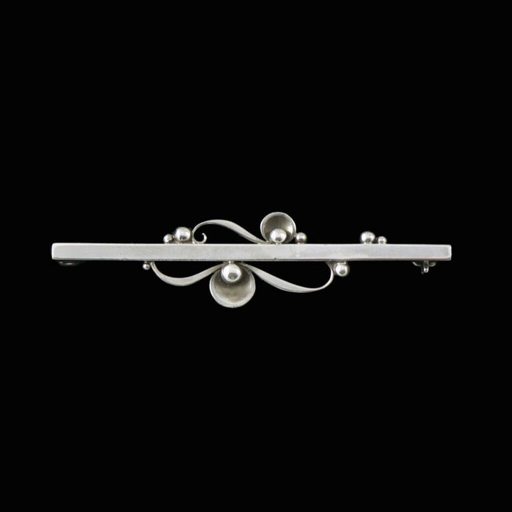 Georg Jensen. Sterling Silver Brooch #234B. 1945-51 Hallmarks.