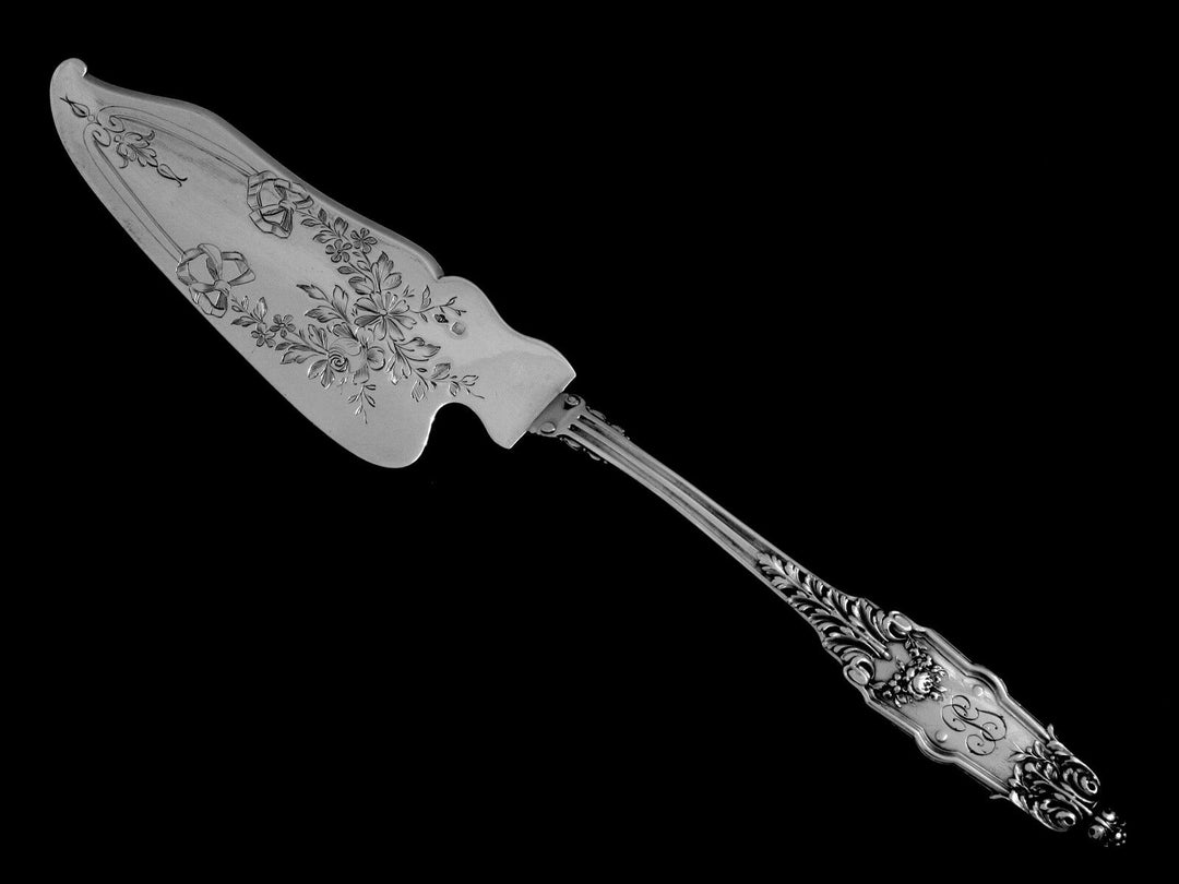 Puiforcat Fabulous French All Sterling Silver Ice Cream Set 2 pc Acanthus