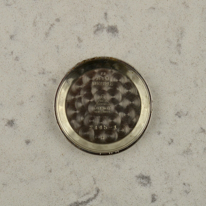 C.1950 ヴィンテージ オメガ 自動式 カラトラバ 腕時計 Cal. Ω 351 型番 2445-1 スチール製