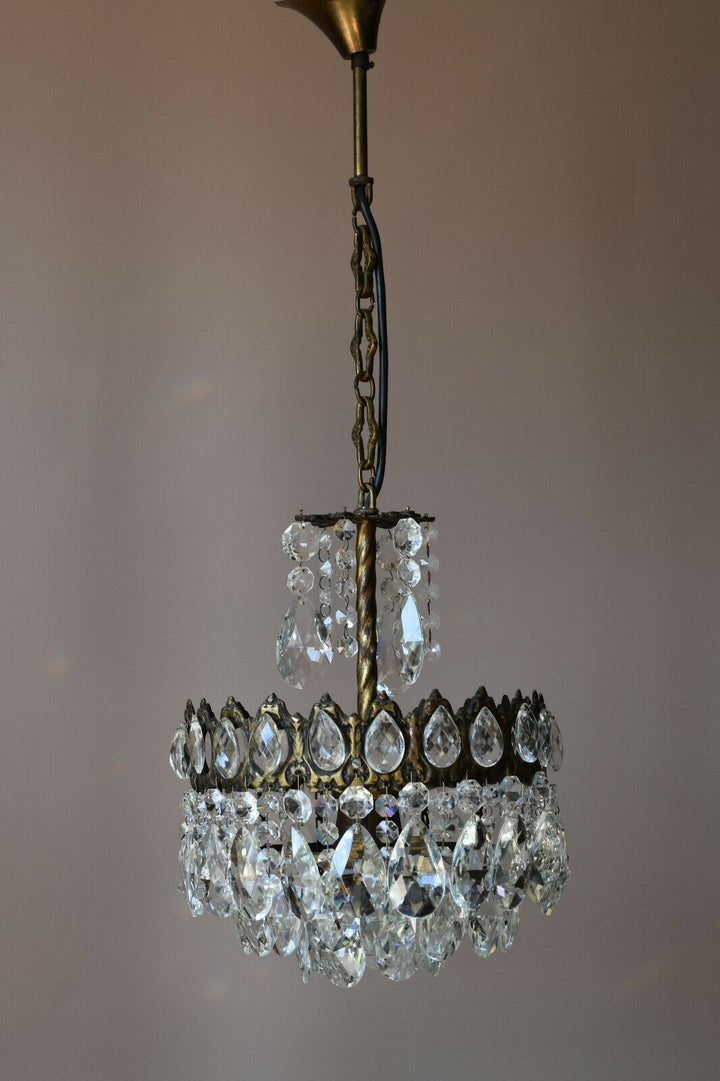 Shabby Chic Antique / Vintage Lighting Ceiling French Empire Crystal Chandelier