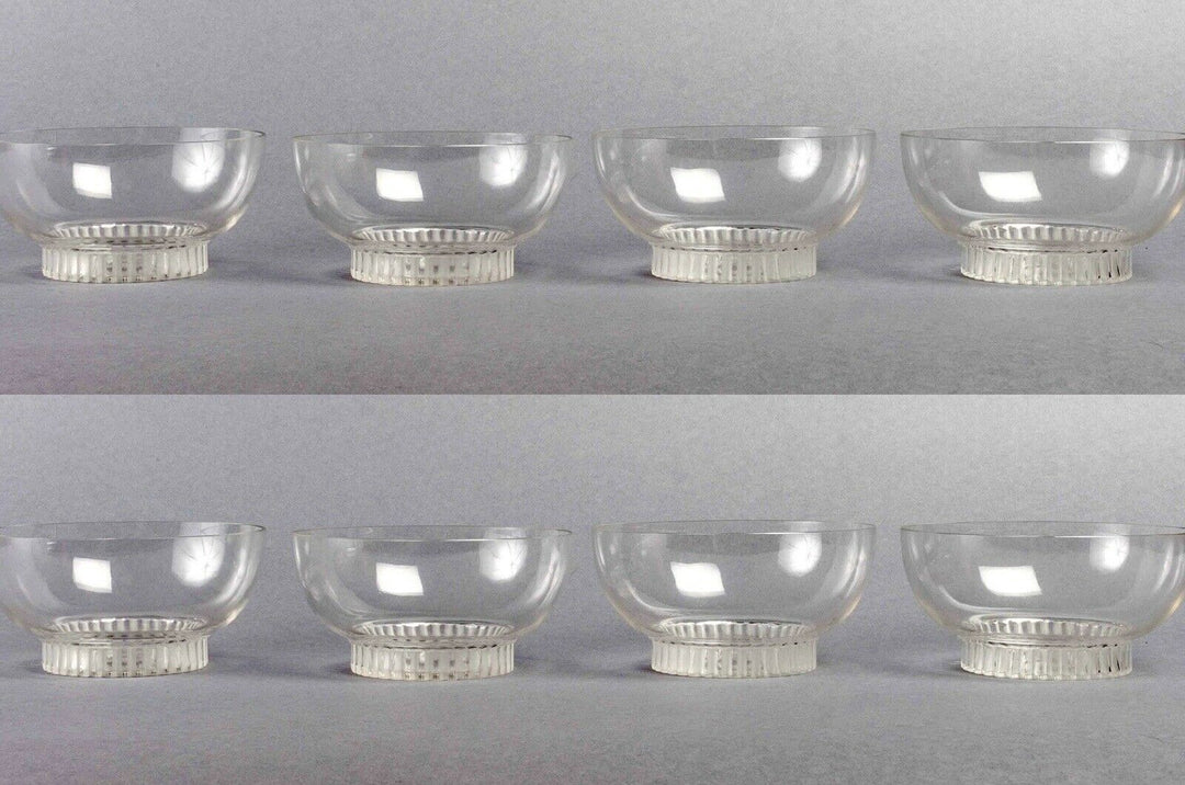 Original Bols À Main Bambou René Lalique R.Lalique Hand Bowl Glass Bamboo
