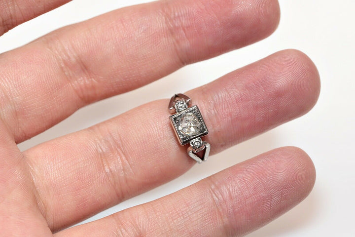 アンティーク 18K ナチュラルローズカットダイヤモンド