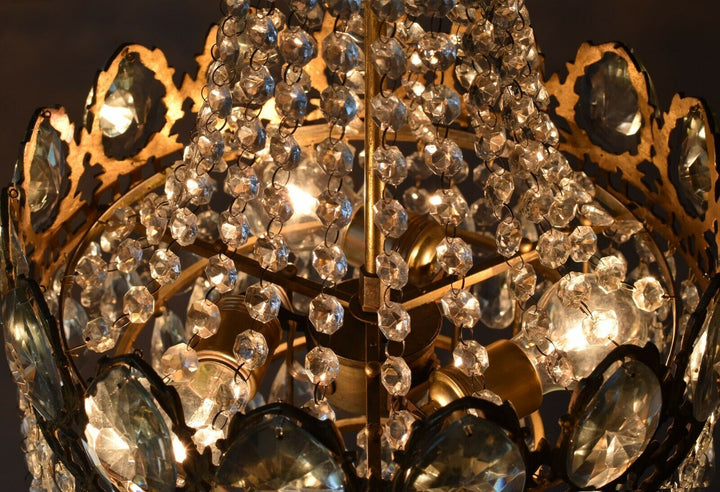Original Antique Vintage Crystal Chandelier, home living ceiling Lighting,lamp
