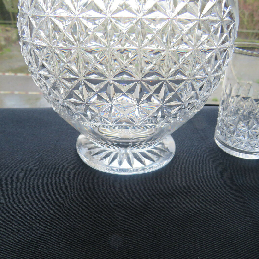 service à liqueur 9 verres 1 carafe en cristal taillé de baccarat
