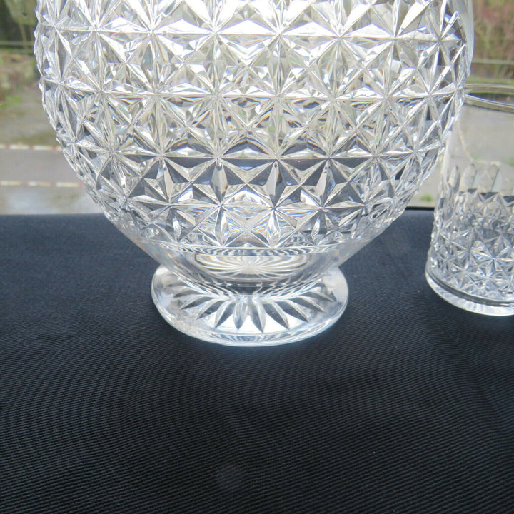service à liqueur 9 verres 1 carafe en cristal taillé de baccarat