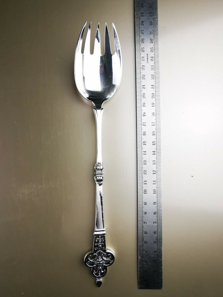 CARDEILHAC - Renaissance Mascaron service spoon French antique silver Minerve