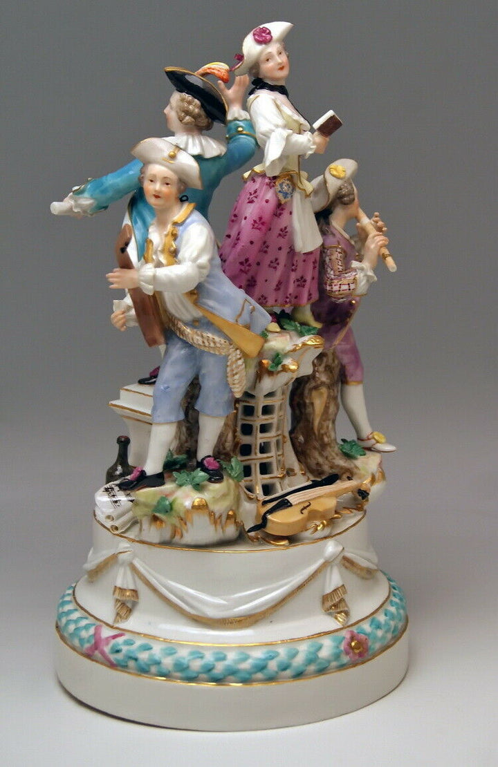 邁森 MEISSEN マイセン FIGUR GRUPPE 4 MUSIKANTEN 4 MUSICIANS J. J. KAENDLER UM 1770