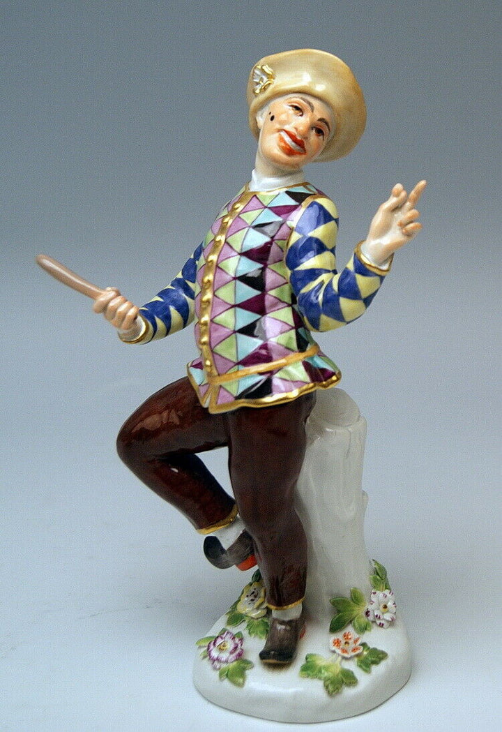 邁森 MEISSEN マイセン FIGUR HARLEKIN MIT STAB HARLEQUIN WITH STICK KÄNDLER MNR: 237