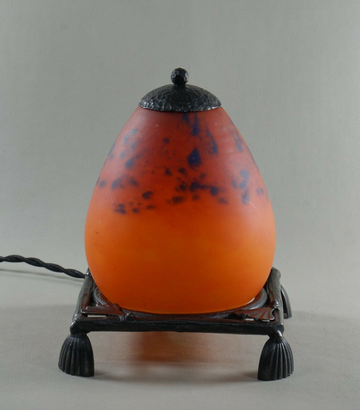 シュナイダー　アールデコランプ　フランス製　1925年　1930年　錬鉄製　