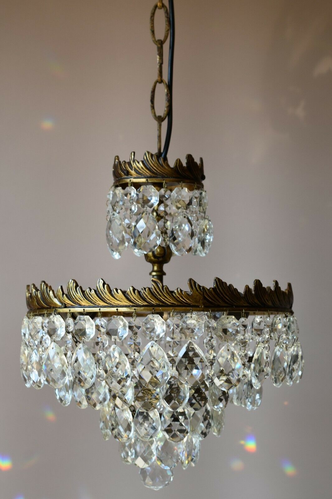 Vintage Crystal Chandelier,Cei
