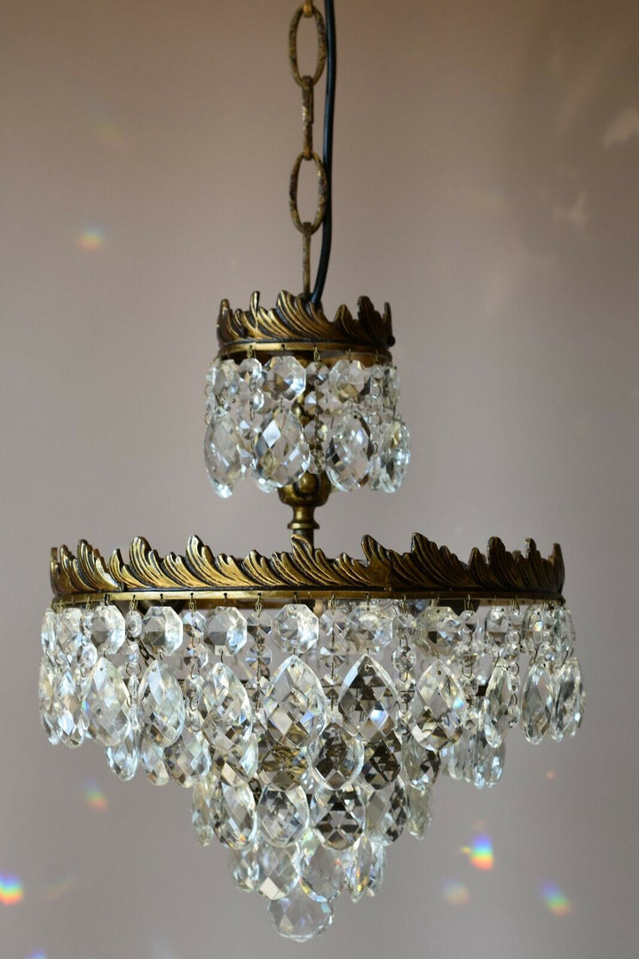 Vintage Crystal Chandelier,Cei