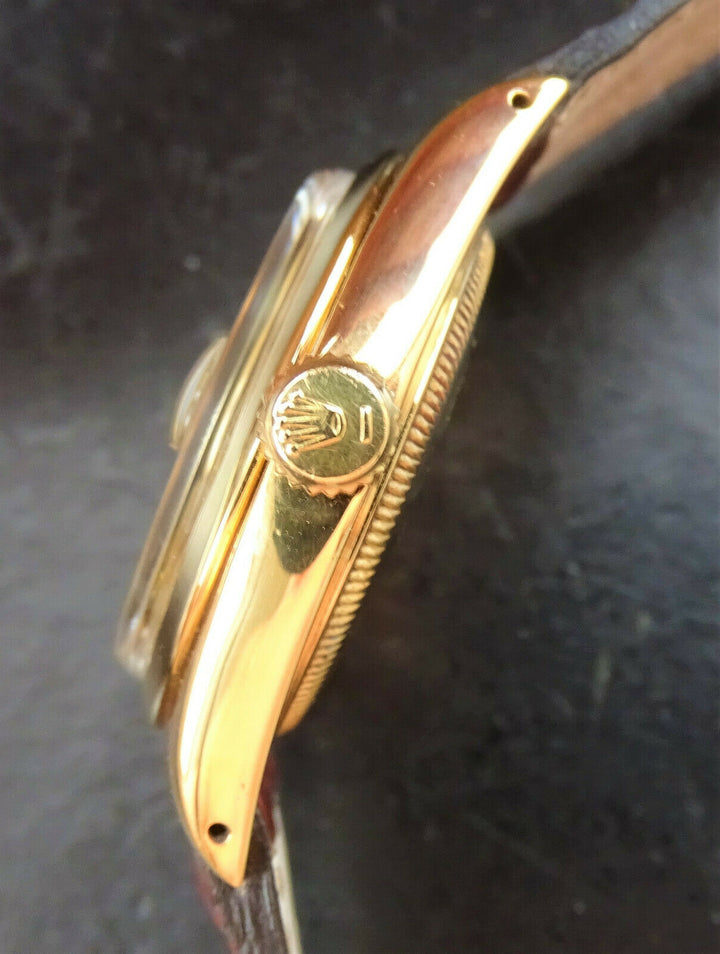 Rolex Watch ♛ Oyster Date 1500 Yellow Gold 18K 750 Automatic Luxury Chronometer Service
