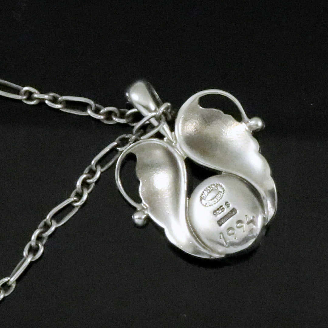 Georg Jensen. Sterling Silver Pendant of the Year with Garnet - Heritage 1994