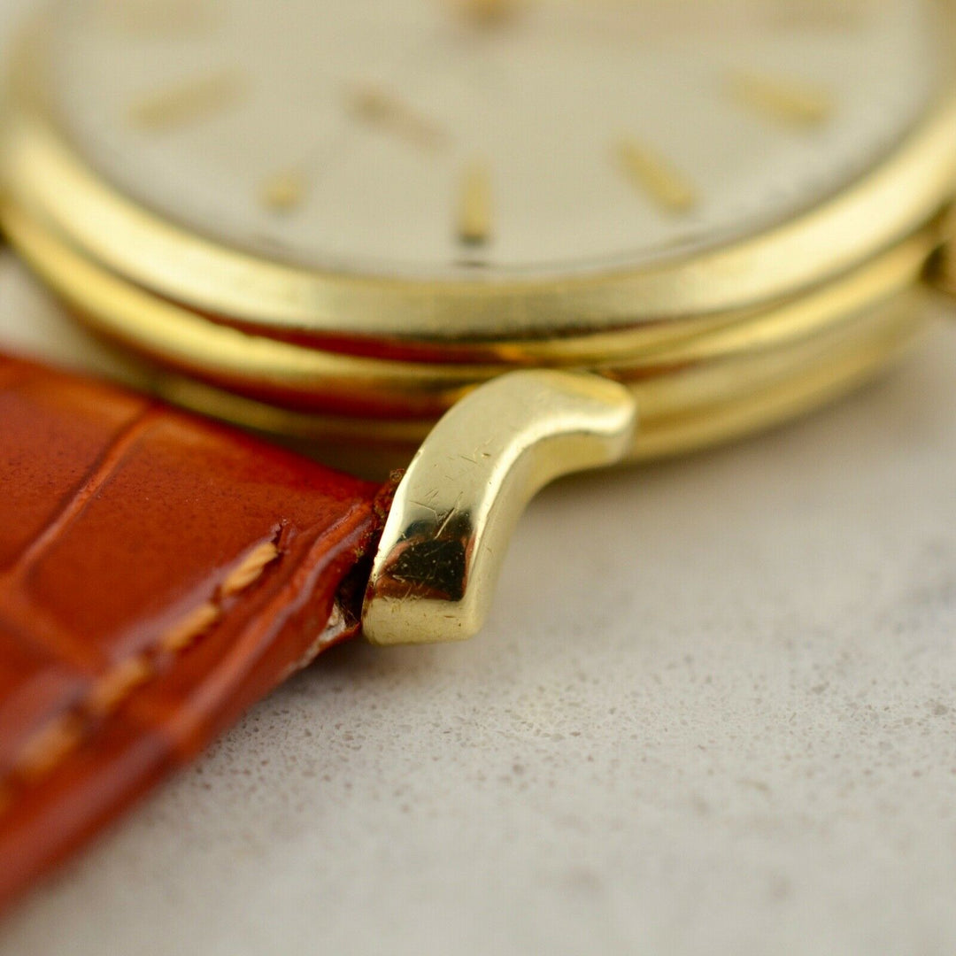 1954年　ヴィンテージ ロンジン 自動巻きカラトラバ 腕時計 22A 14k イエローゴールド製