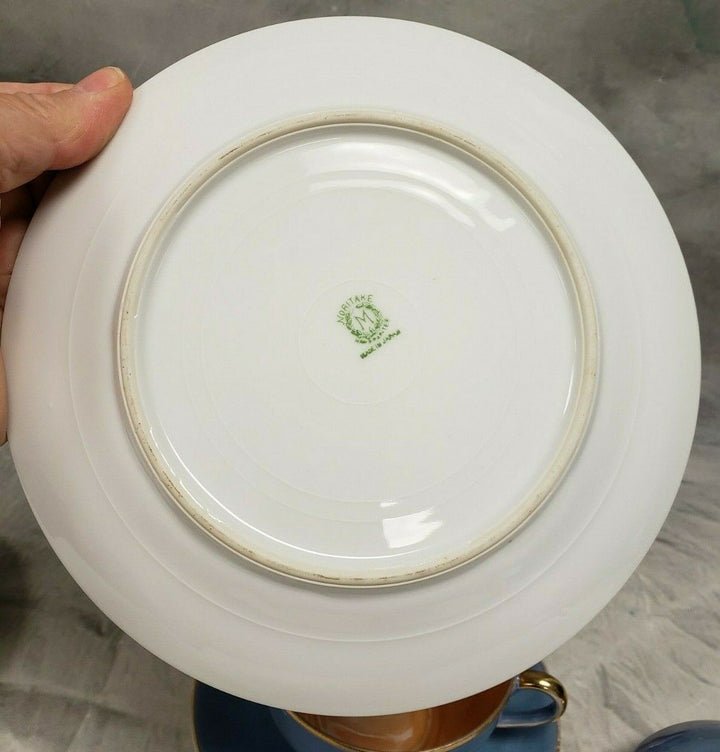 オールドノリタケ(Noritake)　鳥モチーフ　1900年代前半　ラスター技法を使ったティーセット16点