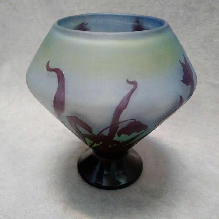 Gallé vase ancien french cameo glass