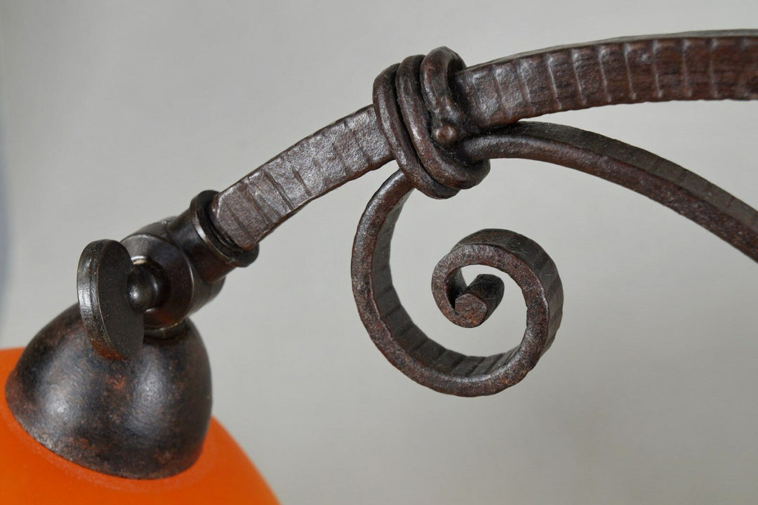 CARION & SCHNEIDER : FRENCH 1925 ART DECO LAMP .. Belgium 1930 muller era lampe