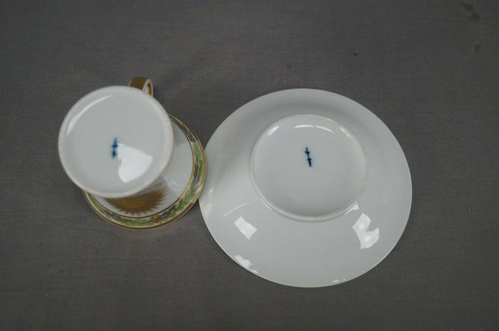 KPM Berlin Wars of Liberation Commemorative Empire Form Cup & Saucer C.1813-1814
