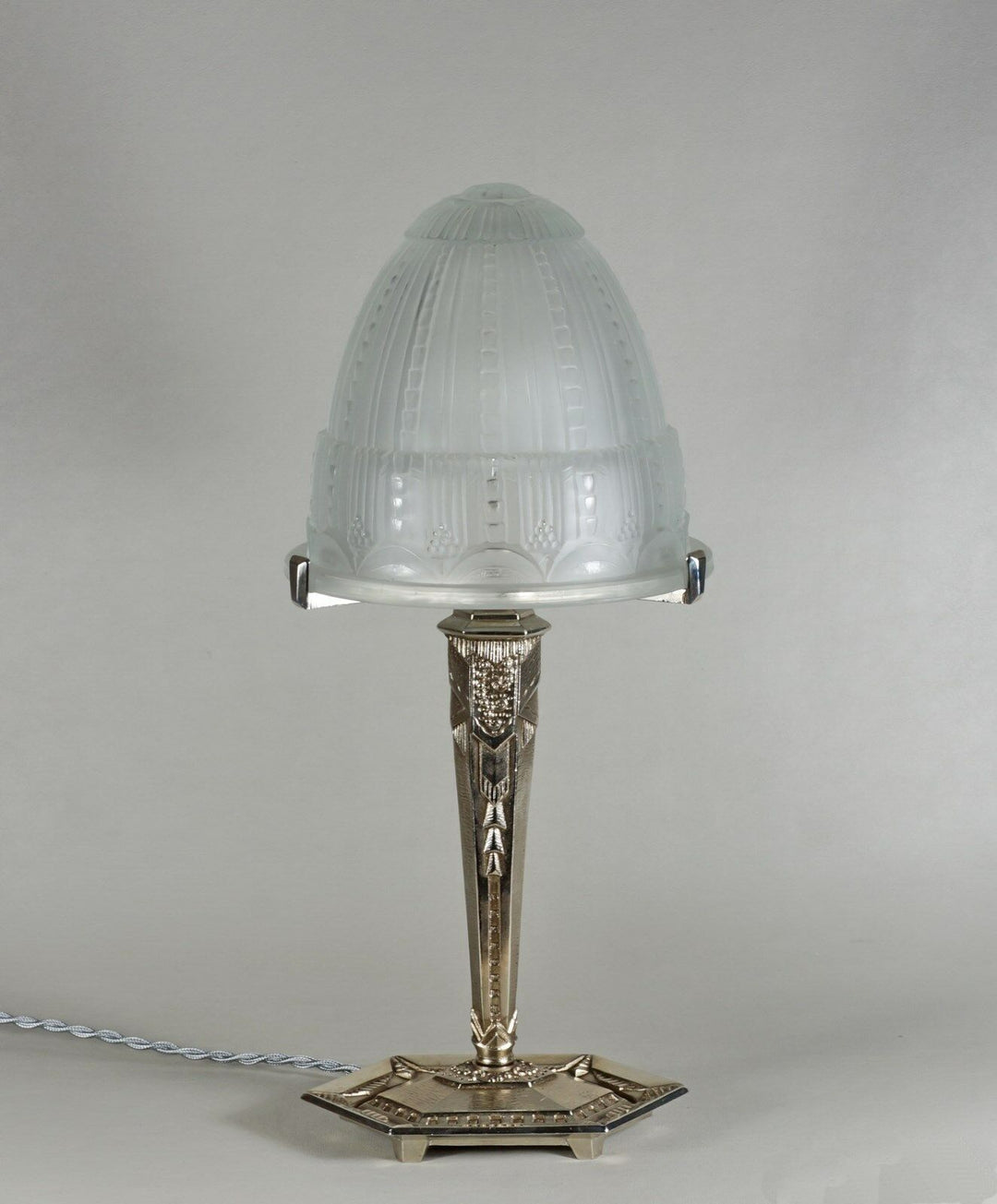 メネディー&ミューラー兄弟：フランス　1930年代アールデコ調テーブルランプ