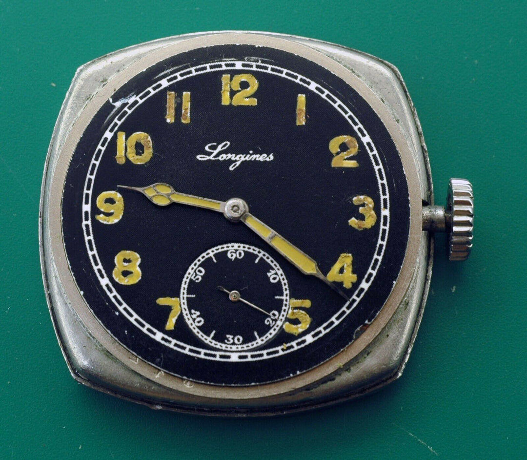 ヴィンテージ　1930年代　ロンジン　Majetek 　ビックタートル　ミリタリーパイロットウォッチ　ポーセリンダイアル
