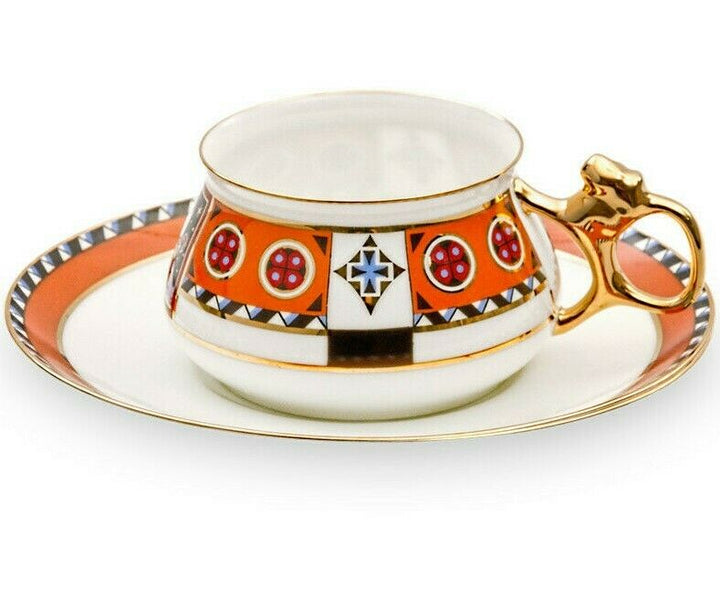 Vasilisa Teacup & Saucer by Imperial Lomonosov Porcelain LFZ Russia