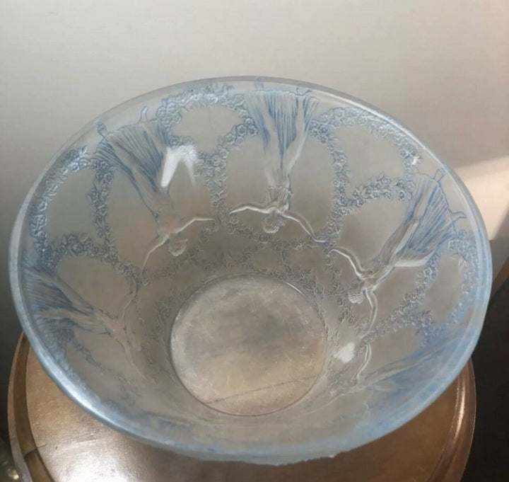 Lampe Six Danseuses Verre Patiné Rene Lalique R.Lalique Glass Lamp Dancing Women